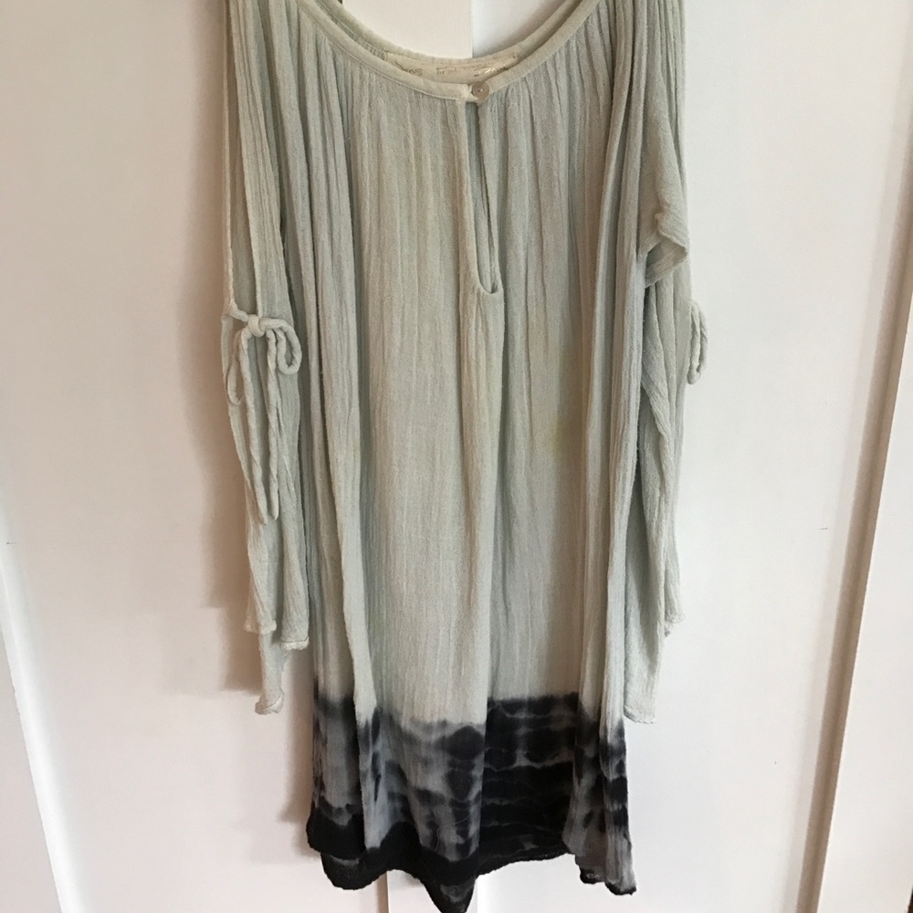 Jen's Pirate Booty Cut out Shoulder Tie Dye Dress